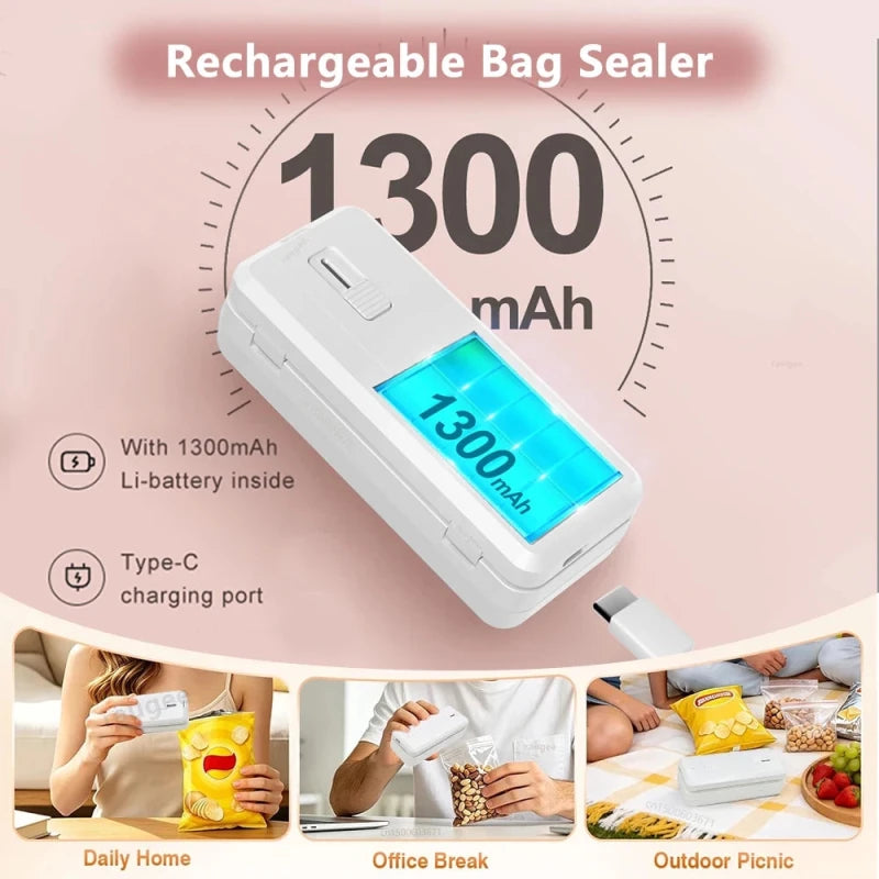 Mini Selladora Portátil de Bolsas - Chammpy