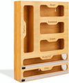 Organizador de Cocina de Bambú para Envolturas - Chammpy