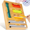 Organizador de Cocina de Bambú para Envolturas - Chammpy