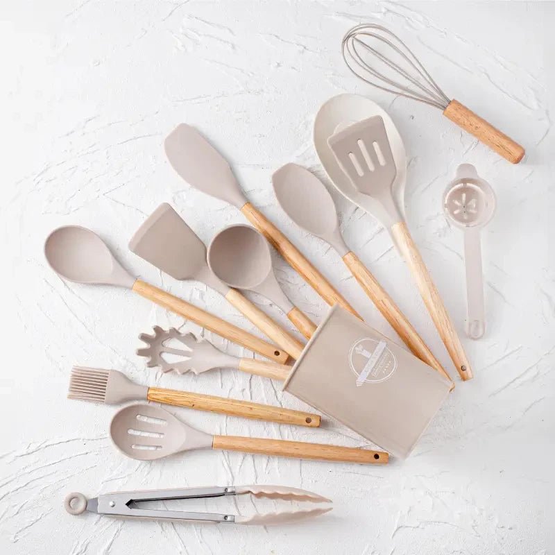 Set de Utensilios de Cocina de Silicona - Chammpy