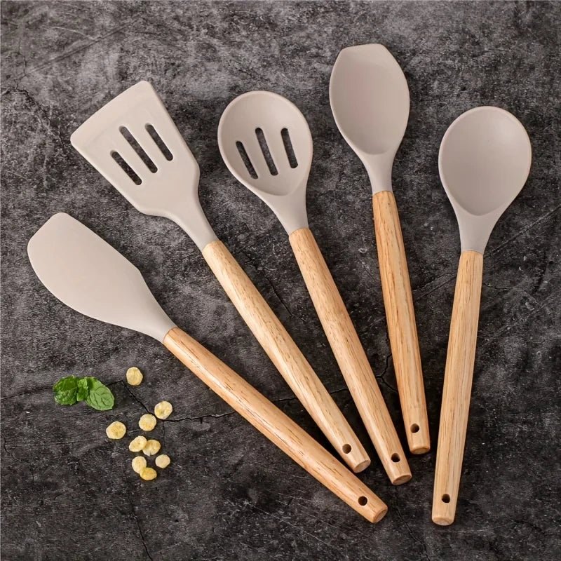 Set de Utensilios de Cocina de Silicona - Chammpy