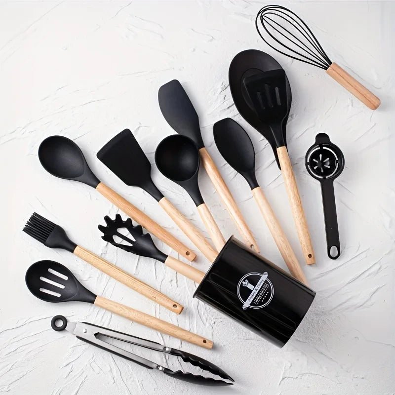 Set de Utensilios de Cocina de Silicona - Chammpy
