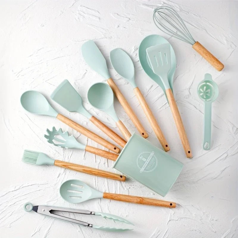 Set de Utensilios de Cocina de Silicona - Chammpy