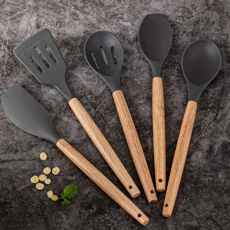 Set de Utensilios de Cocina de Silicona - Chammpy