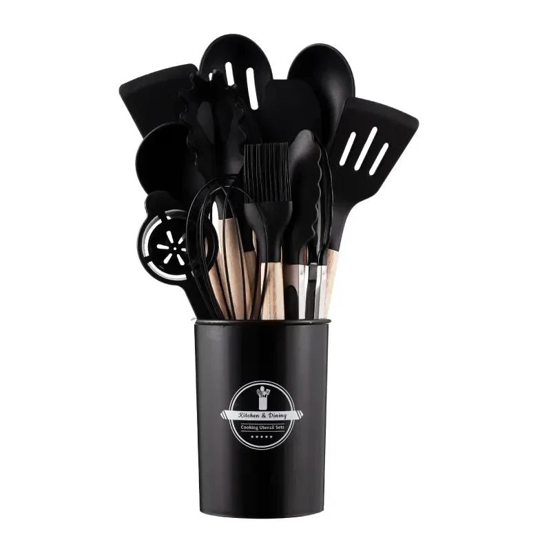 Set de Utensilios de Cocina de Silicona - Chammpy