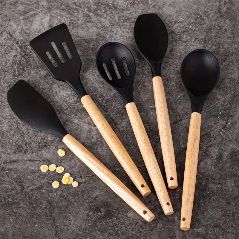 Set de Utensilios de Cocina de Silicona - Chammpy