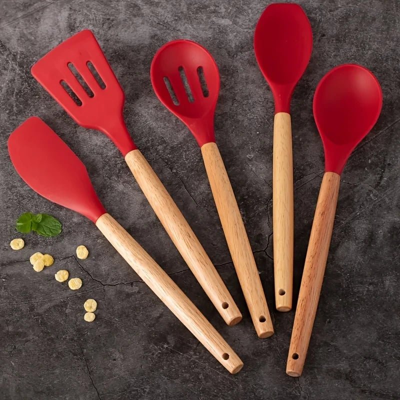Set de Utensilios de Cocina de Silicona - Chammpy