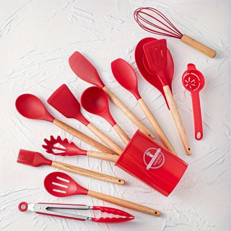 Set de Utensilios de Cocina de Silicona - Chammpy